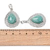 Natural Amazonite Pendants GG-CBA0251-08A-P-3