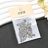 SHEGRACE Brass Micro Pave Clear Cubic Zirconia Spacer Beads XGRQ1U734-308P-6