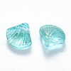 Transparent Spray Painted Glass Beads GLAA-T016-04A-2