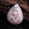 Natural Cherry Blossom Agate Pendants PW-WG30719-07-1
