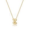 Brass Initial Pendant Box Chain Necklaces for Women FS-WG5C822-26-1