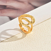 Brass Cuff Open Rings for Women FB8825-5