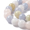 Natural Jade Imitation Morganite Beads Strands G-I334-04C-4