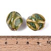 Vintage Handmade Porcelain Wrinkle Beads PORC-Q006-09E-3