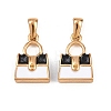 304 Stainless Steel Rhinestone Pendants STAS-P438-03G-1