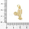 Brass Micro Pave Clear Cubic Zirconia Pendants KK-D289-01G-13-3