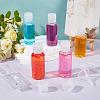 50Pcs Plastic Flip Top Cap Bottles MRMJ-BC0003-56B-4