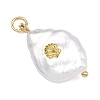 Baroque Natural Keshi Pearl Pendants PALLOY-JF05275-3