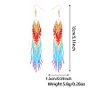 Handmade Glass Beaded Dangle Earrings VI8065-4
