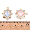 Alloy Glass Pendants PALLOY-N176-64KCG-4