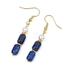 Gemstone Dangle Earrings for Women EJEW-JE07211-5