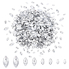1200Pcs 4 Styles Acrylic Cabochons MRMJ-HY0001-42-1