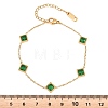 304 Stainless Steel Rhinestone Link Bracelets BJEW-B171-11G-01-2