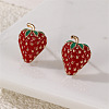 Alloy Enamel Stud Earrings WG4680E-04-1