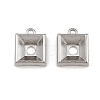 304 Stainless Steel Charm Rhinestone Settings SA-CBAC865-07D-P-1