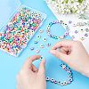  350Pcs 14 Style Handmade Polymer Clay Beads CLAY-NB0001-69-4