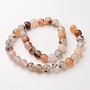 Natural Dendritic Agate Beads Strands G-D845-04-8mm-2