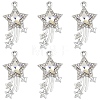 10Pcs Glass Pendants GLAA-YW0004-64B-01-1