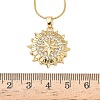 304 Stainless Steel Micro Pave Clear Cubic Zirconia Pendant Necklaces for Women LS-NJEW-Z103-01G-09-5