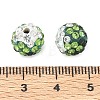 Handmade Polymer Clay Rhinestone Beads RB-CBAFAF8-01I-3