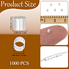 1000Pcs Brass Crimp Beads KK-PA0001-11-2