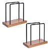 2 Bags Iron & Wood Napkin Holder AJEW-GO0004-79-1