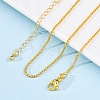 Brass Box Chains Necklaces for Women NJEW-D302-08G-1