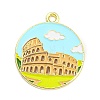 Alloy Enamel Pendants ENAM-M217-03F-G-1