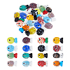 20Pcs 2 Styles Handmade Gold Sand Lampwork Beads & Lampwork Beads LAMP-DC0001-31-1