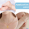 2Pcs 2 Colors 304 Stainless Steel Heart Urn Ashes Necklaces NJEW-CN0001-28A-3