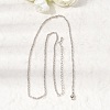 1MM Brass Rope Chain Necklaces NJEW-L013-11P-3
