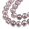 Electroplate Transparent Glass Beads Strands LS-EGLA-N002-46-H04-3
