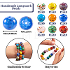 54Pcs 9 Colors Handmade Lampwork Beads LAMP-TA0001-09-10