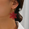 Snowflake Acrylic Glitter Powder Dangle Earrings FS-WGC8E2D-01-3