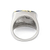 304 Stainless Steel Enamel Wide Finger Rings for Women STAS-U013-01B-P-3