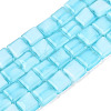 Opaque Solid Color Glass Beads Strands GLAA-N032-08I-01-1