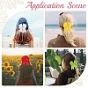 Bowknot Polyester Alligator Hair Clips for Women Girls OHAR-CP0001-26B-5