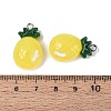 Spray Painted Opaque Resin Pendants RESI-Q232-01D-3