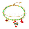 Christmas Brass Charm Muti-layered Bracelets FV2783-1-1