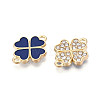 Saint Patrick's Day Alloy Shamrock Connector Charms FIND-N008-23KCG-2