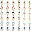 SUPERFINDINGS 32Pcs 8 Colors Alloy Enamel Pendants ENAM-FH0001-17-1