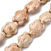 Handmade Porcelain Beads Strands LAMP-G140-02O-1