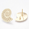 Brass Stud Earring Findings X-KK-S350-052A-G-2