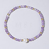Natural Amethyst Beaded Stretch Bracelets for Women BG9690-7-1