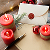 Christmas Brass Wax Seal Stamp with Handle AJEW-WH0184-0641-4