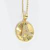 Brass Micro Pave Cubic Zirconia Necklaces FS-WG1D774-01-1