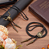 2Pcs 2 Styles Adjustable Vintage PU Leather Bolo Tie NJEW-GF0001-10AB-4