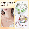 Handmade Polymer Clay Rhinestone European Large Hole Beads with Silver Color Plated Brass Cores FPDL-PA0001-02E-7