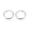 304 Stainless Steel Hoop Earrings EJEW-T048-24C-P-1