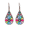 Bohemian Alloy Enamel Dangle Earrings FS-WG2DAA9-16-2